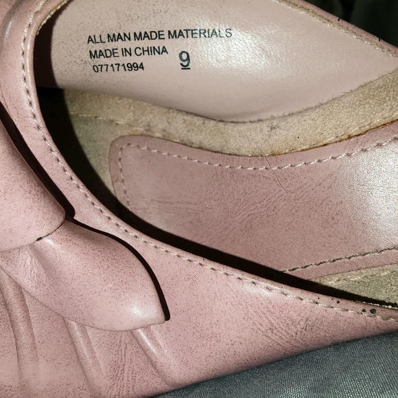 Xhilaration Blush Pink Wooden Heels - Picture 2 of 5